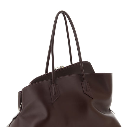 The Attico Purple Bovine Leather Shoulder Bag The Attico