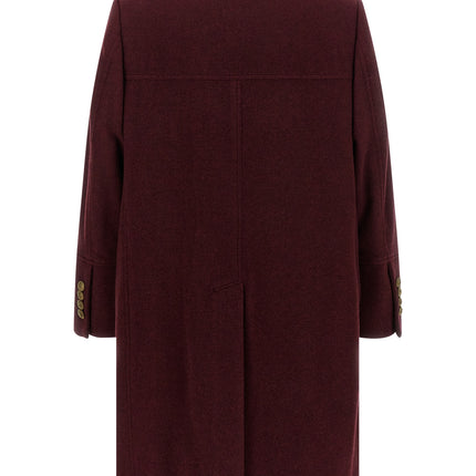 Brunello Cucinelli Bordeaux Cashmere Coat Brunello Cucinelli