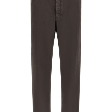 Brunello Cucinelli Brown Cotton Straight-Leg Jeans