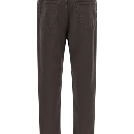 Brunello Cucinelli Brown Cotton Straight-Leg Jeans