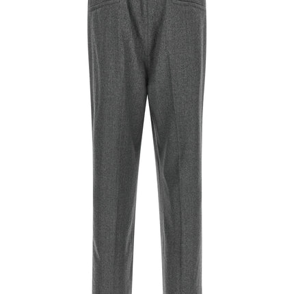 Brunello Cucinelli Gray Virgin Wool Casual Pants