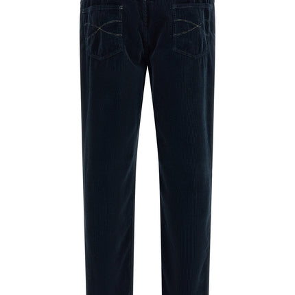 Brunello Cucinelli Blue Cotton Casual Pants
