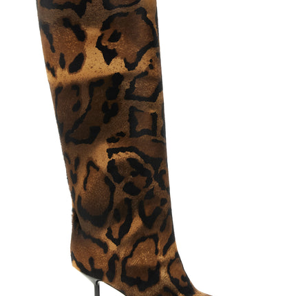 LE SILLA Brown Calfskin Over The Knee LE SILLA