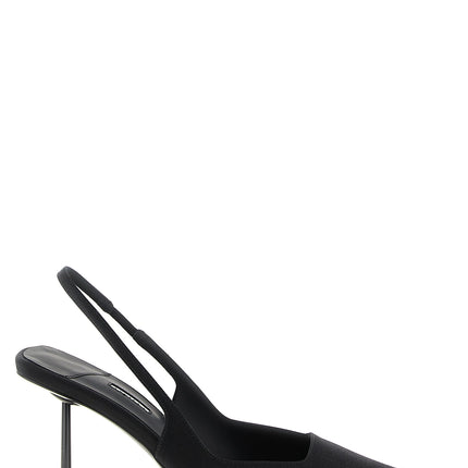 LE SILLA Black Viscose High Heel Pumps