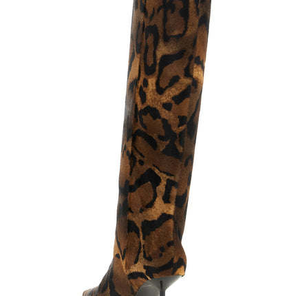 LE SILLA Brown Calfskin Over The Knee LE SILLA