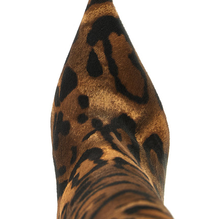 LE SILLA Brown Calfskin Over The Knee LE SILLA