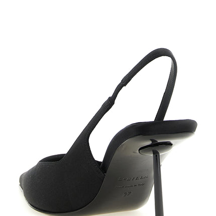 LE SILLA Black Viscose High Heel Pumps