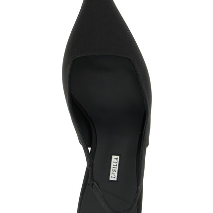 LE SILLA Black Viscose High Heel Pumps