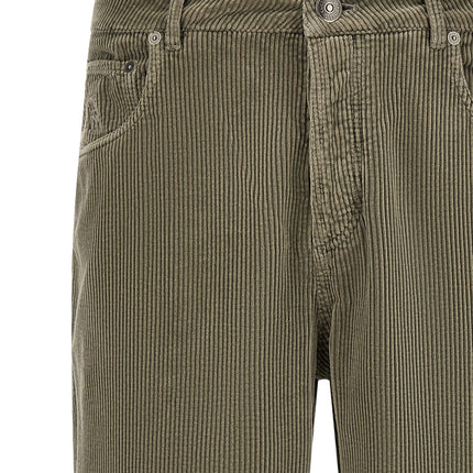 Brunello Cucinelli Bicolor Cotton Casual Pants