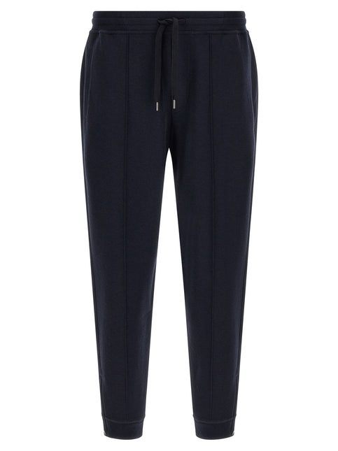 Brunello Cucinelli Blue Cotton Joggers (Workout Pants)