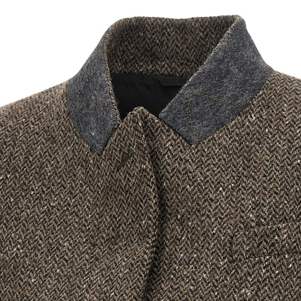 Brunello Cucinelli Brown Virgin Wool Sleeveless Jacket