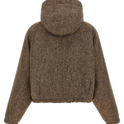 Brunello Cucinelli Brown Virgin Wool Full-Length Jacket