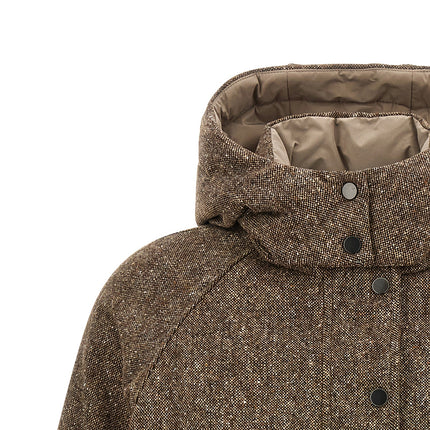Brunello Cucinelli Brown Virgin Wool Full-Length Jacket