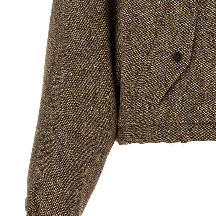 Brunello Cucinelli Brown Virgin Wool Full-Length Jacket
