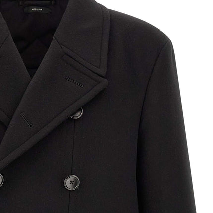 Tom Ford Black Virgin Wool Coat