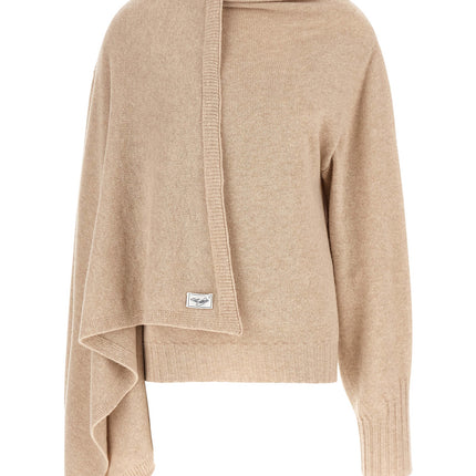 The Attico Beige Cashmere Cardigan