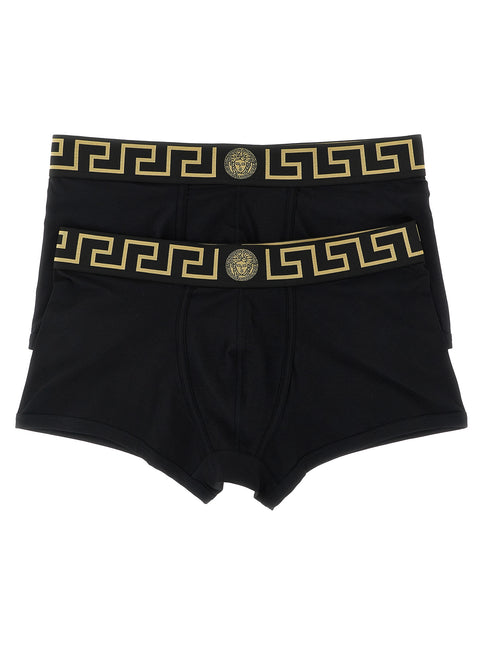 Versace Black Cotton Boxers