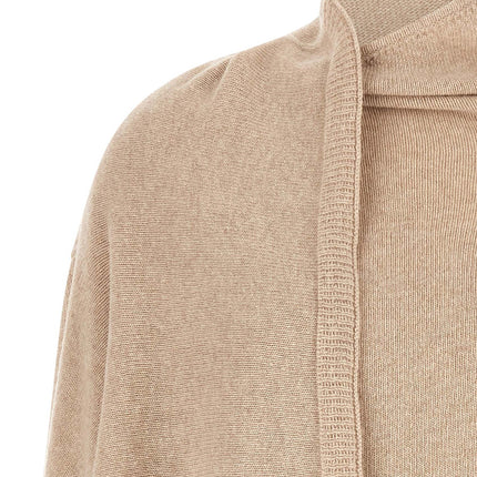 The Attico Beige Cashmere Cardigan
