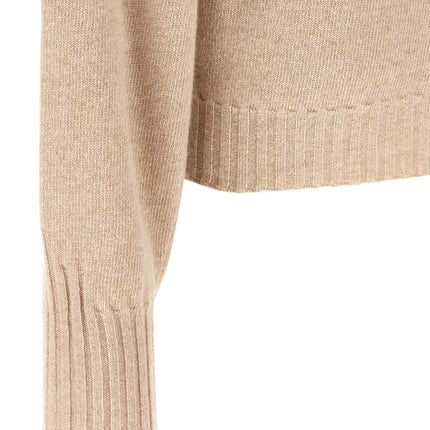 The Attico Beige Cashmere Cardigan