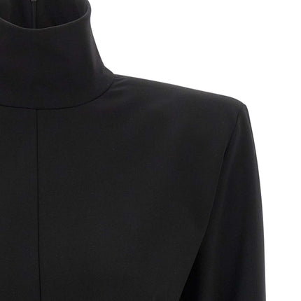 The Attico Black Viscose Short Dress