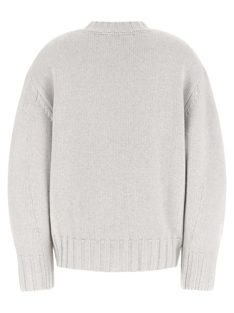 The Attico Gray Virgin Wool Cardigan The Attico