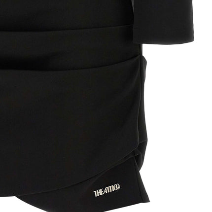 The Attico Black Viscose Short Dress