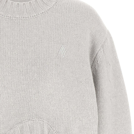 The Attico Gray Virgin Wool Cardigan The Attico