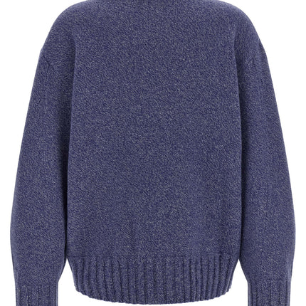The Attico Blue Virgin Wool Cardigan