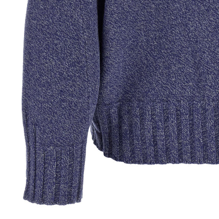 The Attico Blue Virgin Wool Cardigan