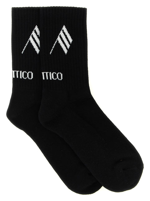 The Attico Bicolor Cotton Socks The Attico