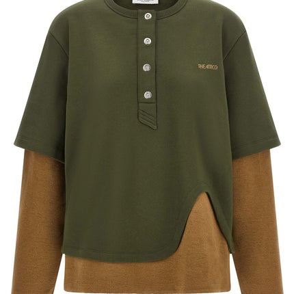 The Attico Bicolor Cotton Sweatshirt The Attico