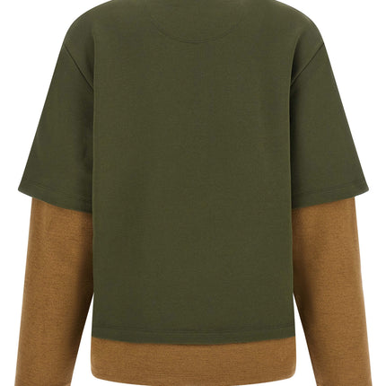 The Attico Bicolor Cotton Sweatshirt The Attico