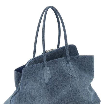 The Attico Blue Cotton Shoulder Bag