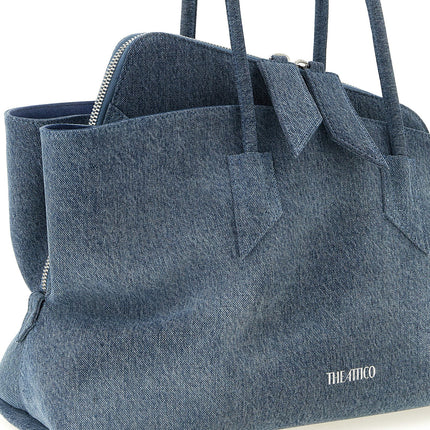 The Attico Blue Cotton Shoulder Bag