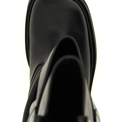 The Attico Black Calfskin Over The Knee The Attico