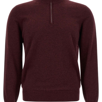 Brunello Cucinelli Bordeaux Cashmere Cardigan