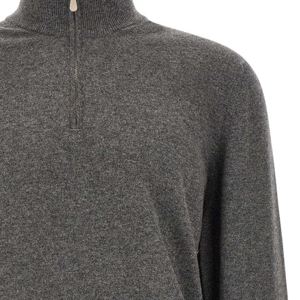 Brunello Cucinelli Gray Cashmere Cardigan