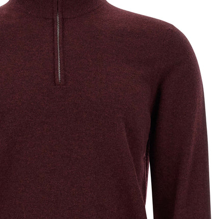Brunello Cucinelli Bordeaux Cashmere Cardigan