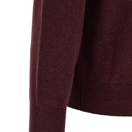 Brunello Cucinelli Bordeaux Cashmere Cardigan