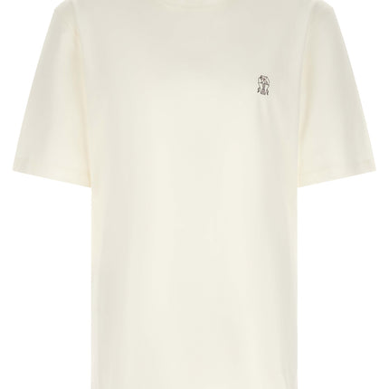 Brunello Cucinelli White Cotton T-Shirt