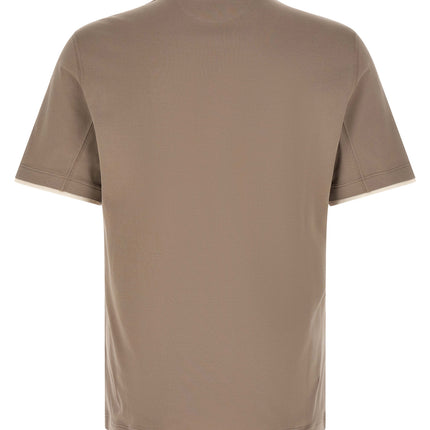 Brunello Cucinelli Gray Cotton T-Shirt