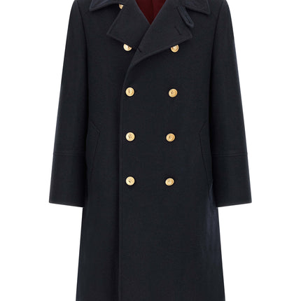 Brunello Cucinelli Blue Cashmere Coat Brunello Cucinelli