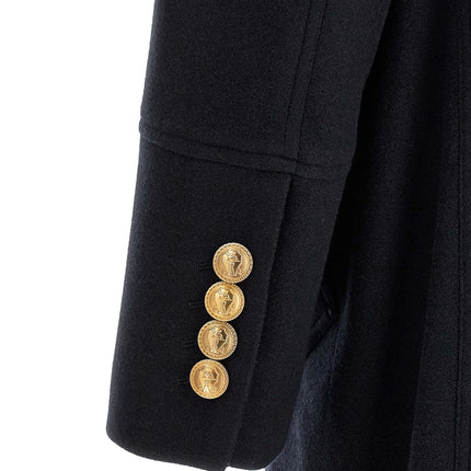Brunello Cucinelli Blue Cashmere Coat Brunello Cucinelli