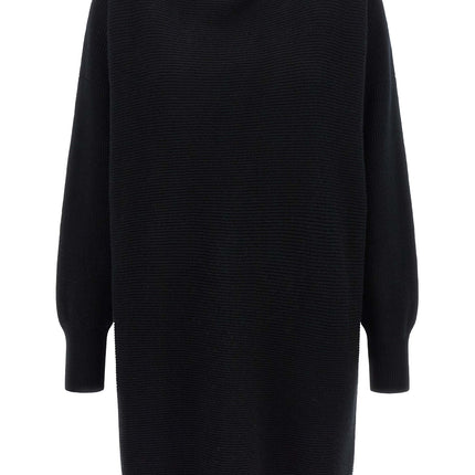 Brunello Cucinelli Black Virgin Wool Short Dress
