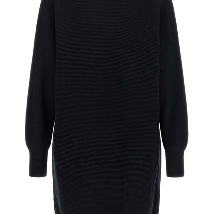 Brunello Cucinelli Black Virgin Wool Short Dress