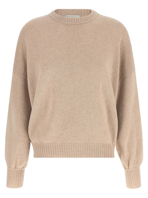 Brunello Cucinelli Beige Cashmere Cardigan