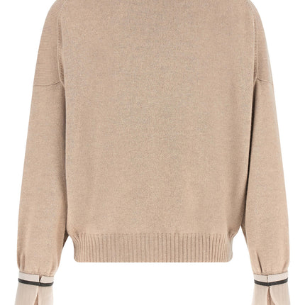 Brunello Cucinelli Beige Cashmere Cardigan