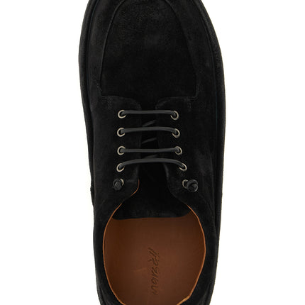 Marsell Black Calfskin Oxfords And Derbies