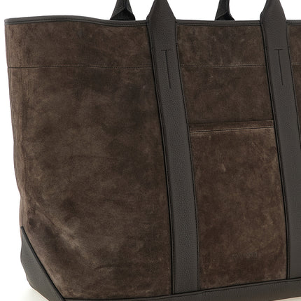 Tom Ford Brown Calfskin Tote Bag