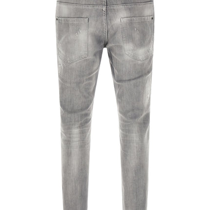 Dsquared² Gray Cotton Tapered Jeans